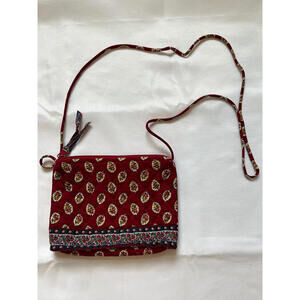 Vera Bradley Red Leaf Crossbody bag, retired pattern, late 90s